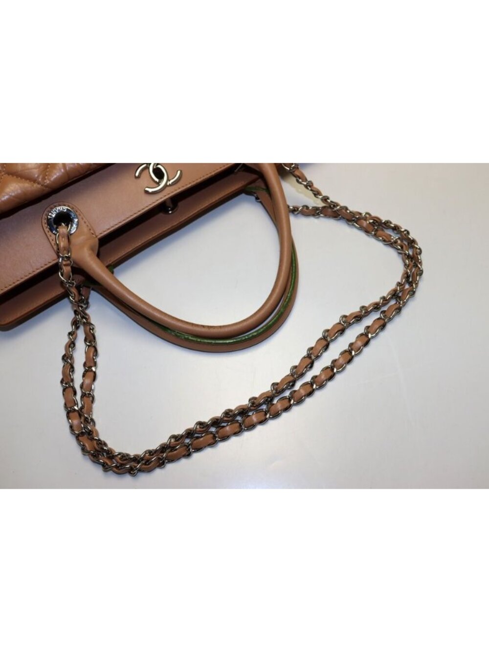 Chanel Quilted Leather Chain Tote - Picture 5 of 11